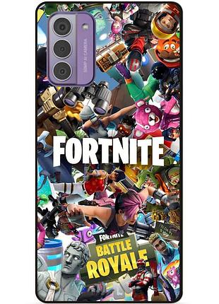 Силиконовый чехол бампер для nokia g42 с картинкой fortnite фортнайт