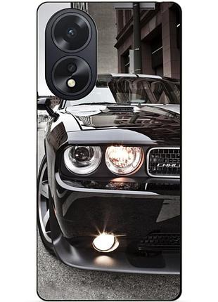 Силиконовый чехол бампер для oppo a38 с рисунком dodge додж машина авто