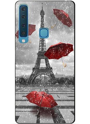 Силиконовый чехол для samsung a9 2018 galaxy a920 с рисунком дождь в париже