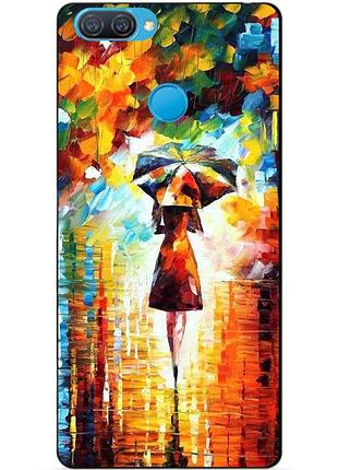Силиконовый бампер чехол для oppo a12 a5s с рисунком прогулка