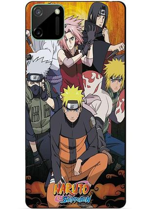 Силиконовый чехол бампер для realme c11 с рисунком naruto аниме