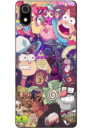 Силиконовый бампер чехол для xiaomi redmi 7a с рисунком гравити фолз