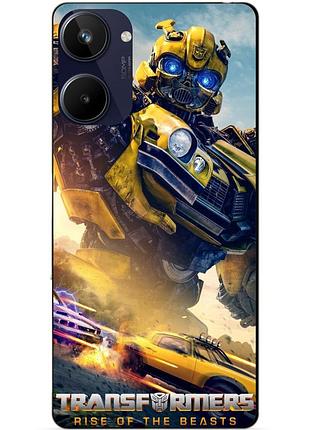 Силиконовый чехол бампер для realme 10 с рисунком трансформеры transformers звероботы 3