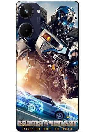 Силиконовый чехол бампер для realme 10 с рисунком трансформеры transformers звероботы 6