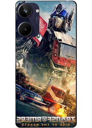 Силиконовый чехол бампер для realme 10 с рисунком трансформеры transformers звероботы 8