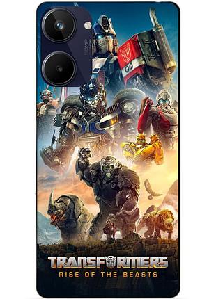 Силиконовый чехол бампер для realme 10 с рисунком трансформеры transformers звероботы 9