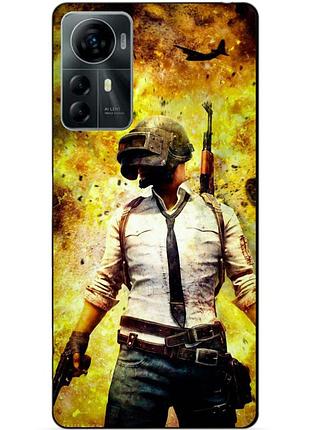 Силіконовий чохол бампер для zte blade a72s з малюнком пабг pubg