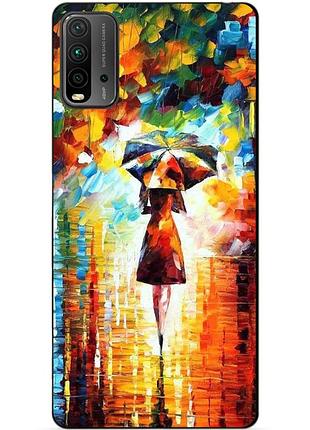 Силіконовий бампер чохол для xiaomi redmi 9t з малюнком прогулянка