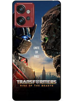 Силіконовий чохол бампер для motorola moto g32 з малюнком звіробої трансформери transformers