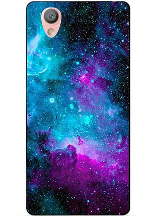 Силіконовий бампер чохол для sony l1 g3312 з малюнком галактика