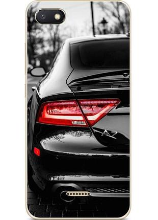 Бампер силиконовый чехол для xiaomi redmi 6a с рисунком audi