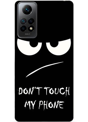 Силиконовый бампер чехол для xiaomi redmi note 12 pro с рисунком глаза