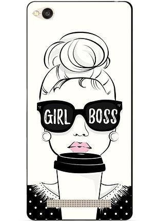 Силіконова накладка для xiaomi redmi 4a з малюнком girl boss