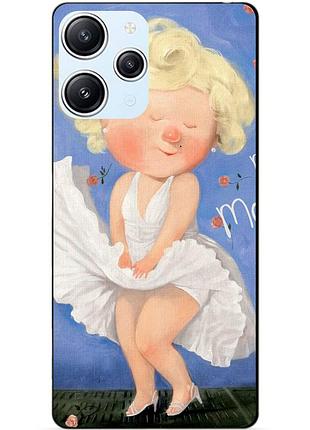 Силіконовий бампер чохол для xiaomi redmi 12 малюнок мерлін монро