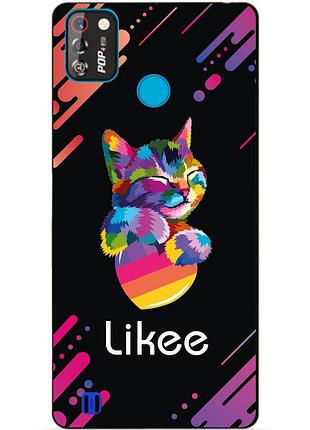 Силіконовий бампер чохол для tecno pop 4 pro з малюнком likee