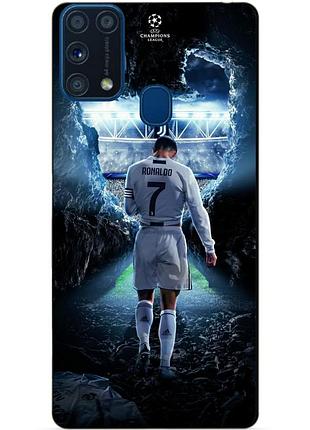 Силиконовый бампер чехол для samsung m31 galaxy m315f с рисунком ronaldo