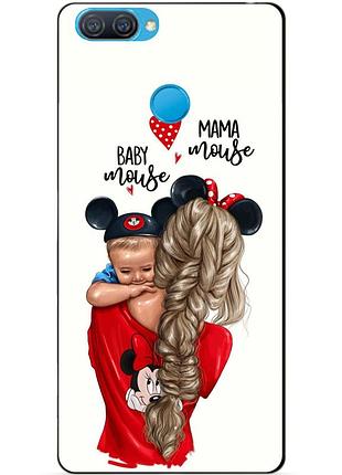 Силиконовый бампер чехол для oppo a12 a5s с рисунком mouse