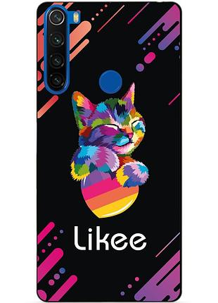 Силиконовый чехол бампер для xiaomi redmi note 8t с рисунком likee