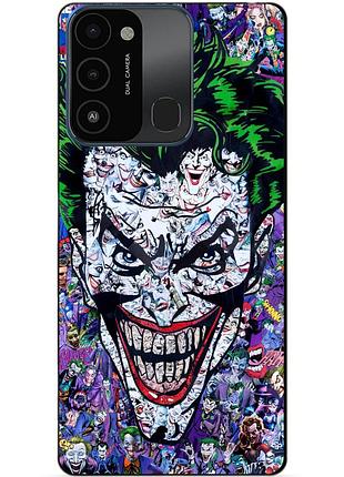 Силіконовий бампер чохол для tecno spark go 2022/spark 8c з малюнком джокер