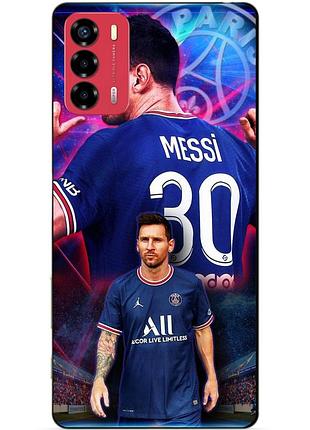 Силіконовий бампер чохол для zte blade v40 vita з малюнком мессі псж messi