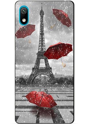 Чехол силиконовый для huawei y5 2019 с рисунком дождь в париже