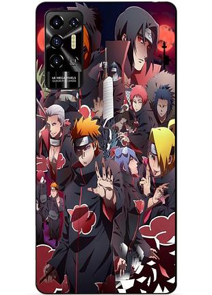Силіконовий чохол бампер для tecno pova 2 з малюнком наруто naruto аніме