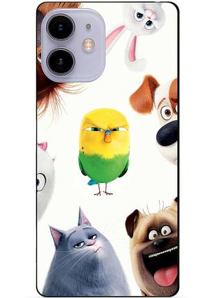 Силиконовый чехол бампер для iphone 11 с рисунком тайная жизнь домашних животных