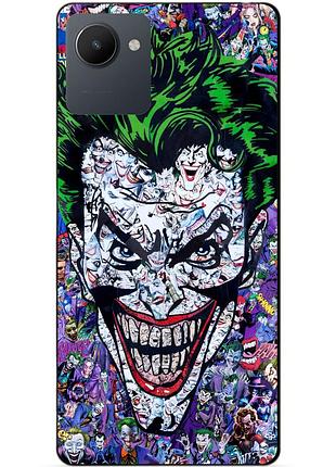 Силіконовий чохол бампер для realme c30s з малюнком джокер joker