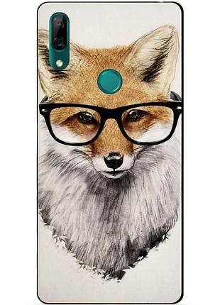Чехол силиконовый для huawei p smart z с рисунком лиса