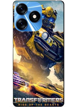Силіконовий чохол бампер для tecno spark 10 з малюнком бамблбі bumblebee трансформери