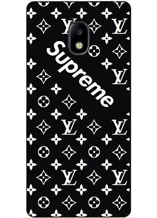 Силиконовый бампер чехол для samsung j730 galaxy j7 2017 года с рисунком supreme lv