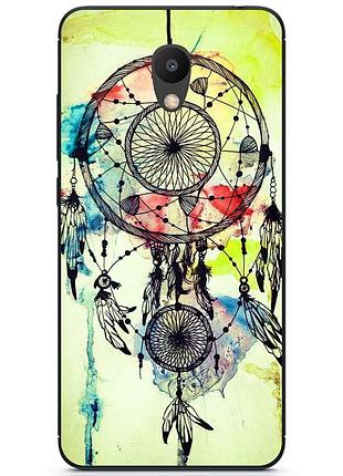 Силиконовый бампер чехол для meizu m6 с рисунком ловец снов