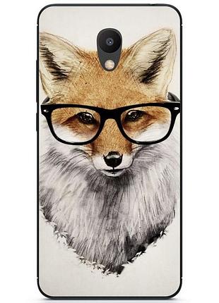 Силіконовий бампер чохол для meizu m6s з малюнком лисиця