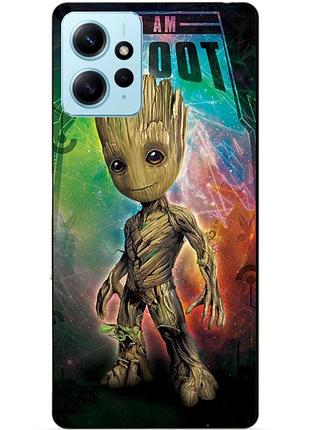 Силіконовий бампер чохол для xiaomi redmi note 12 з малюнком грут стражі галактики groot