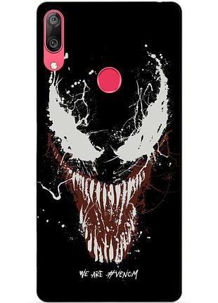 Силіконовий бампер для huawei y7 2019 з малюнком веном