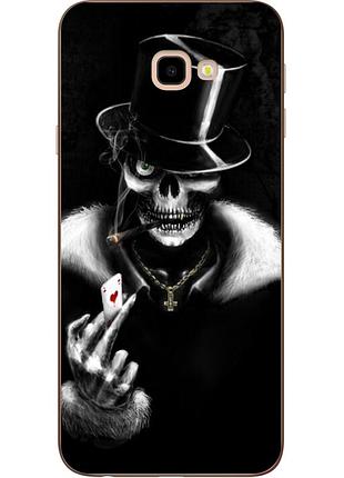 Бампер силиконовый для samsung j4 plus galaxy j415 с рисунком карта