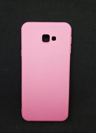 Силиконовый чехол бампер для samsung j4 plus candy case розовый