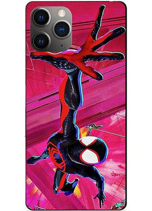 Силіконовий чохол бампер для iphone 11 pro з малюнком spider man людина-павук