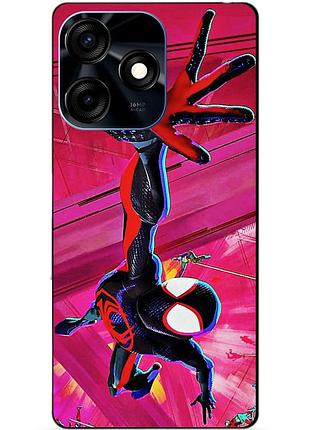 Силиконовый чехол бампер для tecno spark 10c с рисунком spider man человек паук