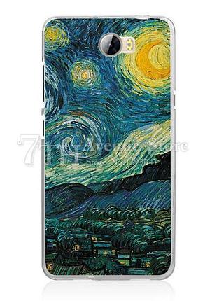 Силіконовий бампер чохол для huawei y5ii y5 ii з малюнком місячна ніч