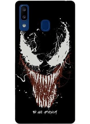 Силіконовий чохол для samsung a20 з малюнком веном