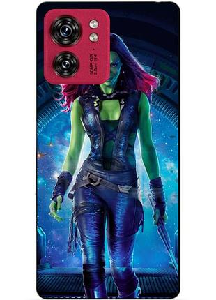 Силіконовий чохол бампер для motorola edge 40 з малюнком гамора стражі галактики gamora