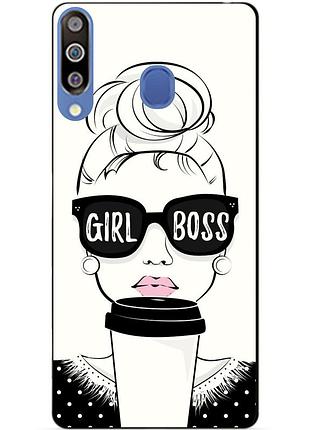 Бампер силиконовый чехол для samsung m30 2019 galaxy m305f с рисунком girl boss