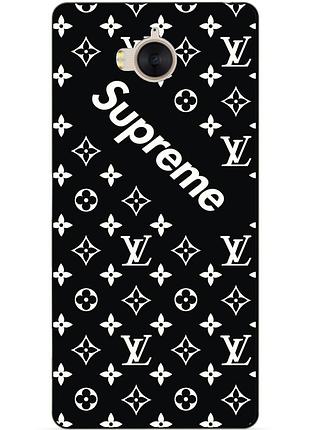 Силиконовый чехол для huawei y5 2017 с картинкой supreme lv