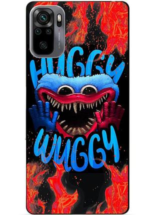 Силіконовий бампер чохол для xiaomi redmi note 10 / note 10s з малюнком хаггі вагі huggy wuggy