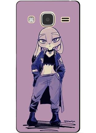 Чехол силиконовый бампер для samsung j3 galaxy j300 с рисунком джуди
