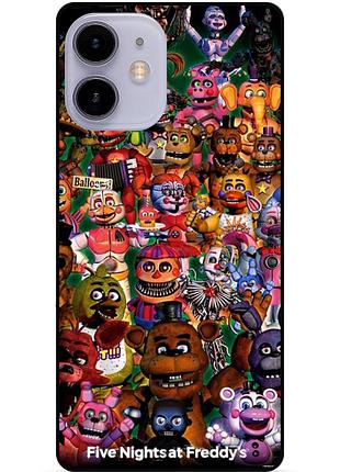 Силиконовый бампер чехол для iphone 11 с рисунком аниматроники freddy фредди