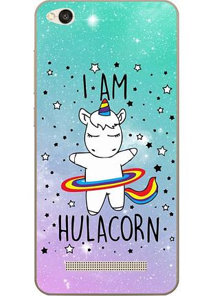 Силіконовий чохол для xiaomi redmi 4a з малюнком єдиноріг hulacorn