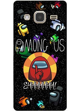 Силиконовый бампер чехол для samsung j3 galaxy j300 j320 с рисунком among us