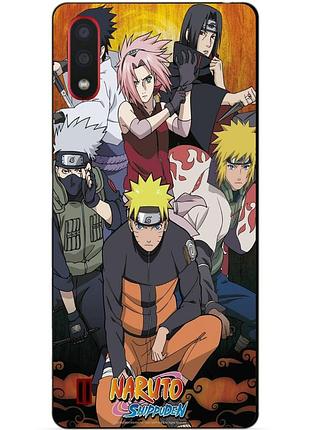 Силиконовый бампер чехол для samsung a01 galaxy a015f с рисунком naruto аниме